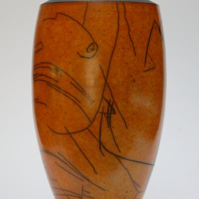 Vase Terre sigillée cuisson raku